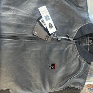F collection leather jackets Sizes:L 2 black and one brown